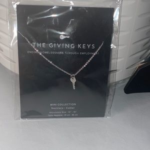 The givingkeys mini key necklace